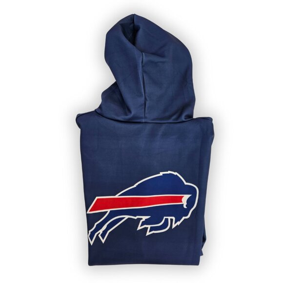 BUFFALO BILLS SIDELINE SLEVELESS TEAM HOODIE SIZE LARGE - Picture 2 of 3